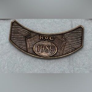 Vintage Harley Davidson H O G PIN 1989